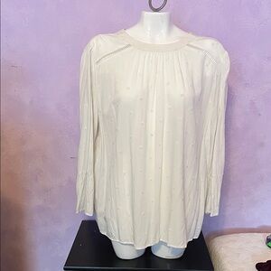 LOFT Elegant Cream Blouse